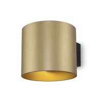 Wandleuchte Up Down Aluminium Gold Schwarz KüChe B:10 Cm G9 Wandlampe Wohnzimmer