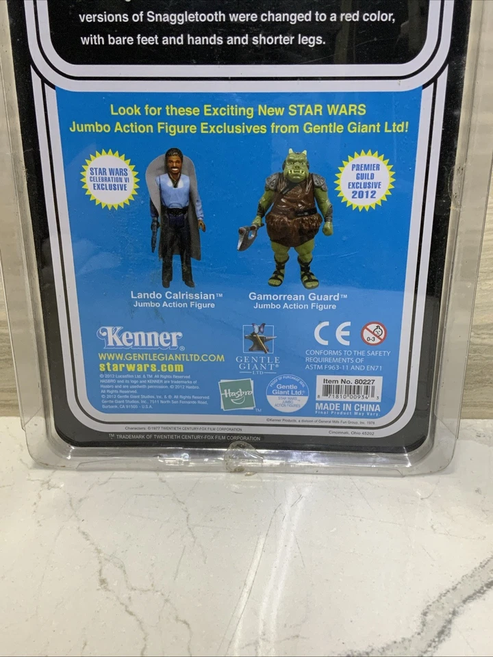 Kenner Star Wars Gentle Giant Jumbo 12" Carded Action Figure Snaggletooth NR - Image 3 of 4