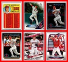 Mike Trout 6 Card Lot – Topps & Bowman Heritage – Los Angeles Angels – 2016–2024