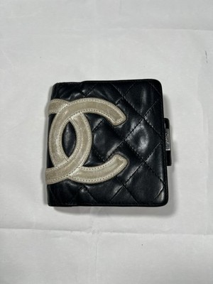 CHANEL Vintage Classic Flap CC Wallet Caviar Leather Y2K Kisslock