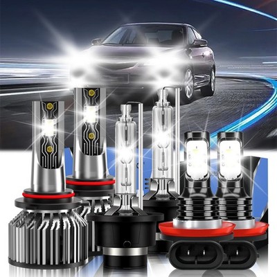 For Mazda 6 2011-2013 LED HID Headlight Bulb High/Low Beam Fog Light Kit 6500K