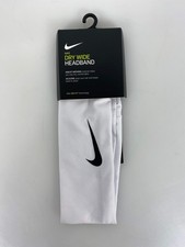 Nike White Dry Wide Headband