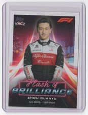 2022 Topps Formula 1 Flash of Brilliance Zhou Guanyu Alfa Romeo Racing Orlen