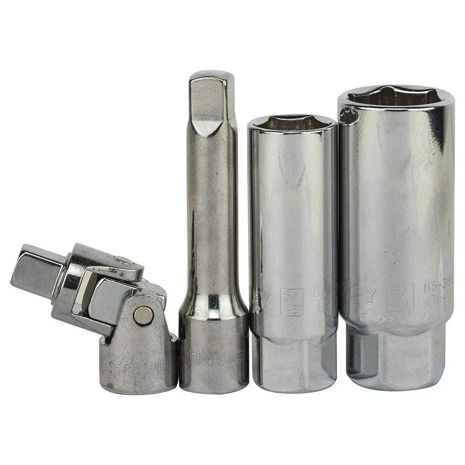 Stanley 46 Pieces 3/8" SQ. Drive Socket Set Double Nickel Chromium Alloy Coated - Image 4 of 4