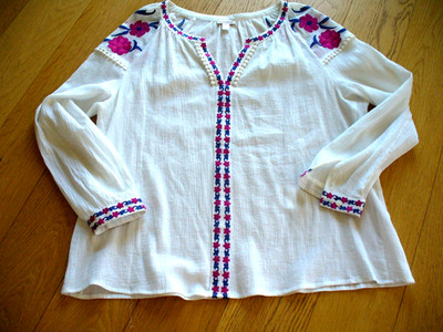 Alba Moda, luftige Tunika - Bluse, Gr. 42-44,  Eyecatcher!