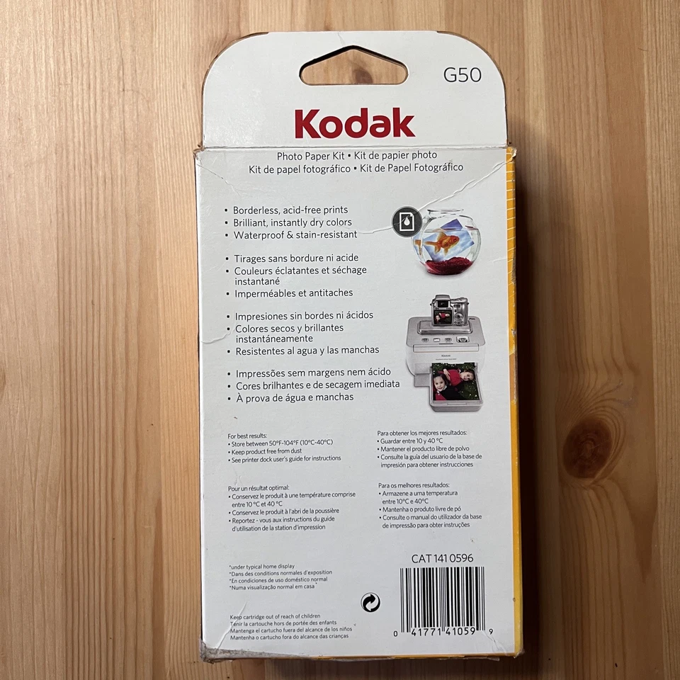 Kodak G200 Color Cartridge Photo Paper Kit for G-Series Printers - Image 3 of 4