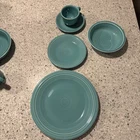 Fiestaware Five Piece Place Setting. Turquoise