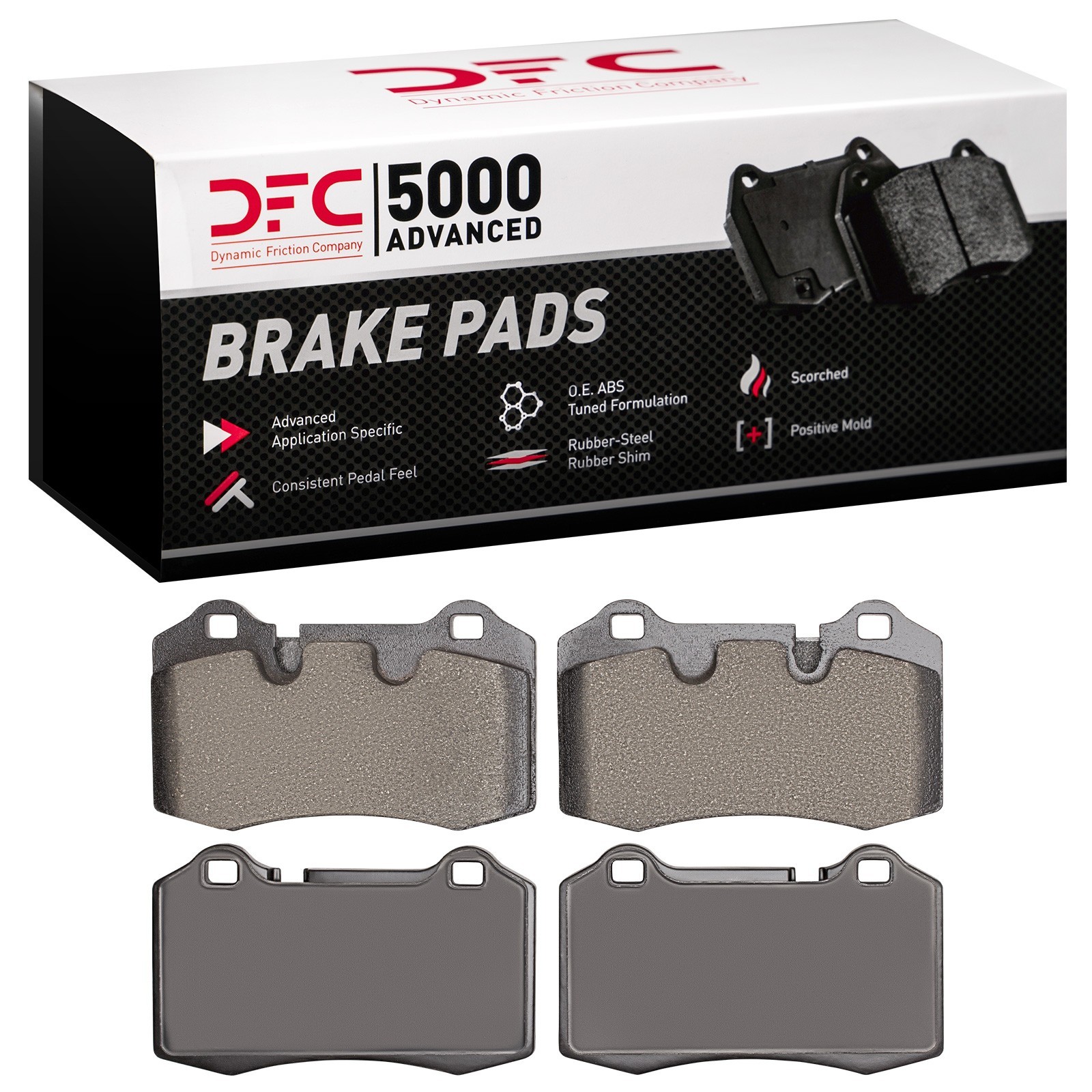 Dynamite Friction Rear Disc Brake Pad Set for Aston Martin DB9 (1551-1166-19)