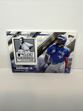 Vladimir Guerrero Jr 2022 Topps Lou Gehrig Day Patch Blue Jays #SEP-VG Yankees