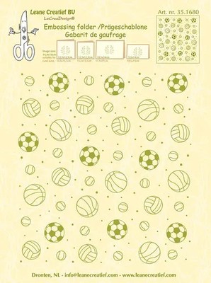 Leane Creatief Embossing Folder Sport 14.8 X 16.4 Cm 1 Pz