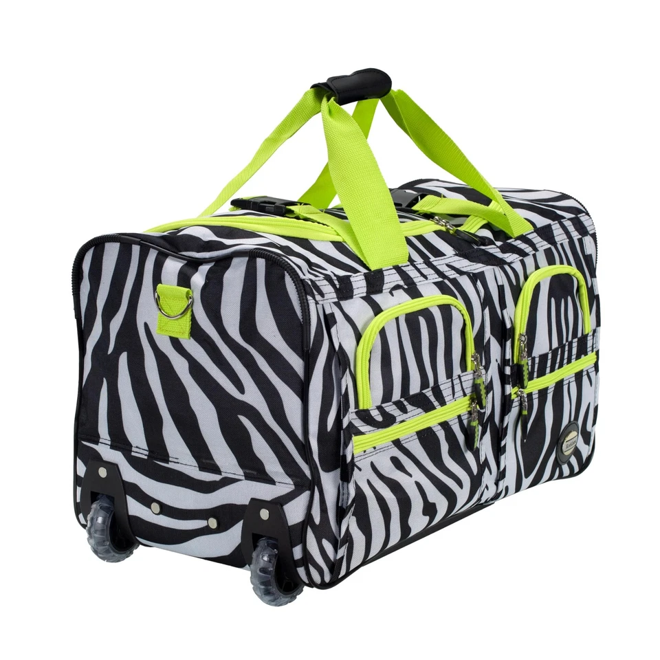 Rolling Duffel Bag Gym Sports Travel Backpack Trolley Luggage Bag — 第 2/4 张图片