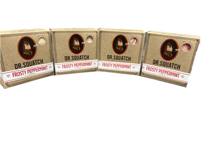 Dr Squatch 4 Pack Of Frosty Peppermint Limited Edition , Soap, Bar