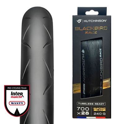 700 x 28c Hutchinson Blackbird Race Tubeless Road Bike Tyre TLR