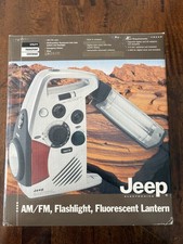 JEEP AM/FM Radio Flashlight Fluorescent Lantern Compass Siren NEW
