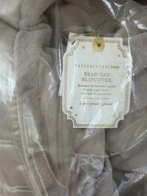 Pottery Barn Teen gefütterter Sitzsack nur Stuhlbezug, groß, champagnerfarben - Bild 1 von 2