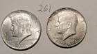 KENNEDY HALF DOLLAR, 1964-P, 1964-P, 90% SILVER,--261