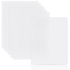 7 Pack Plastic Canvas Sheets 10.5x13.5" Eye Mesh for Crochet Embroidery DIY
