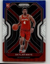 2020-21 Panini Prizm Skylar Mays Red, White and Blue Prizms Rookie #255 RC Hawks