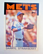 1986 Topps baseball Darryl Strawberry card #80