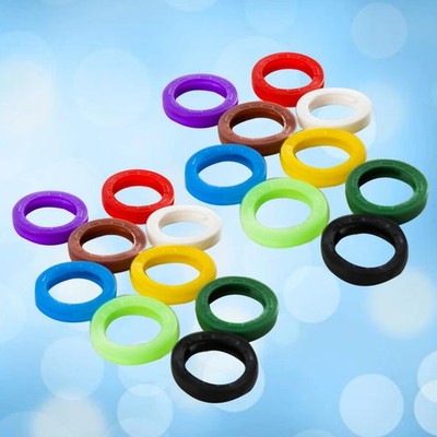  64 Pcs Schlüsselabdeckung Farbige Tastenabdeckungen Farbenfrohe Schlüsselkette