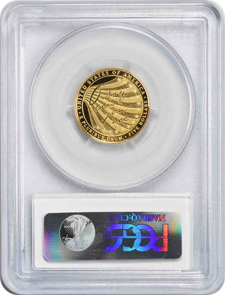 2012-W Star-Spangled Banner $5 Gold Five Dollar Commemorative PR69DCAM PCGS - Image 2 of 2