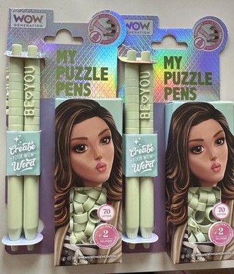 WOW - My Puzzle Pens Set NEU 4 Gelpens Neu Schreiber Kinder Neu