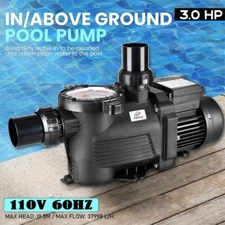 Swimming Pool Pump 3HP Pool Pump 110V 10038GPH Pond Spa Circulation Pump Filter