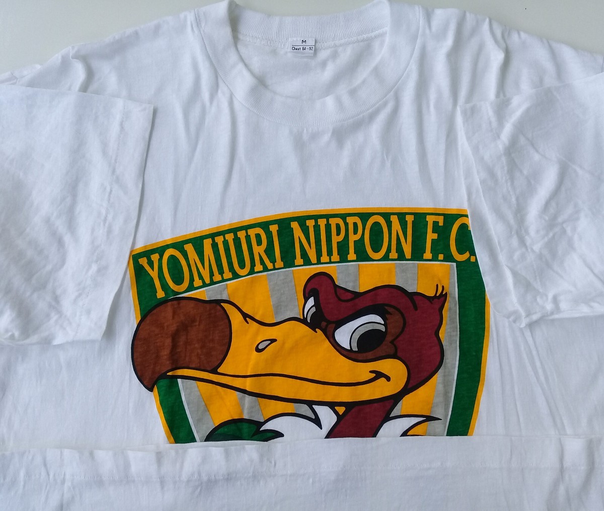 Vintage 90s Yomiuri Nippon FC Verdy Tshirt Single Stitch White