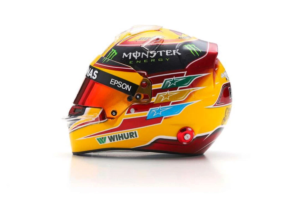 Modellino Lewis Hamilton Casco Mercedes Messico F1 2017  - Scala 1:5 Spark - Immagine 2 di 2