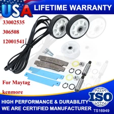 Dryer Maintenance Kit for Maytag WP33002535 306508 63700340 12001541 Belt Roller