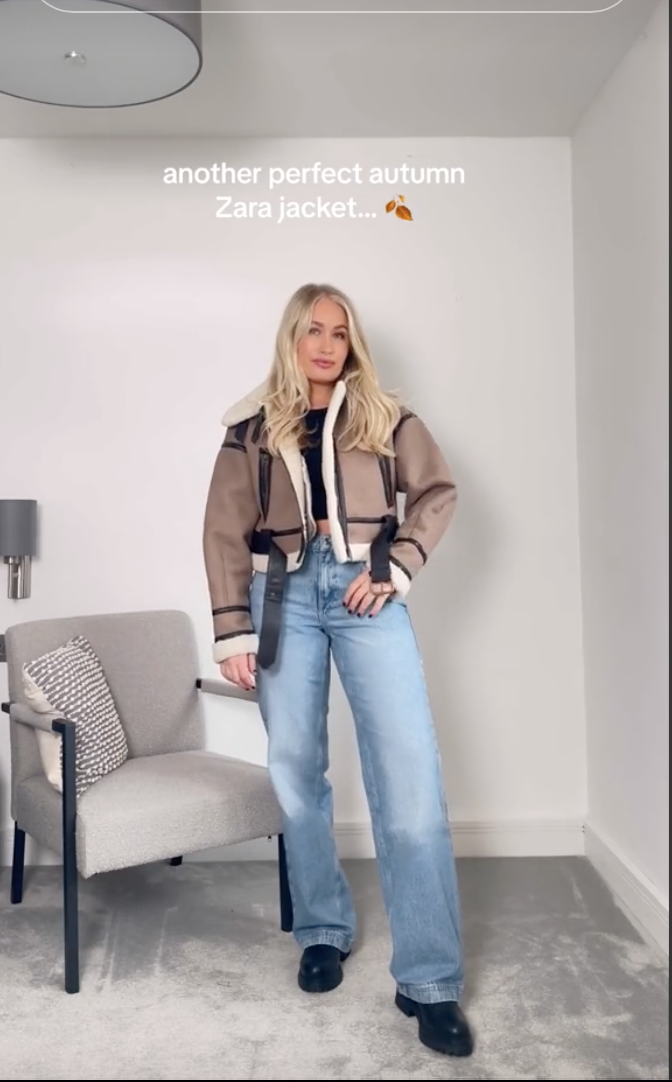 ZARA NEW WOMAN DOUBLE-FACED SHORT JACKET ALL SIZES REF. Mink