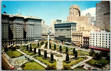 Union Square, San Francisco, California - Postcard