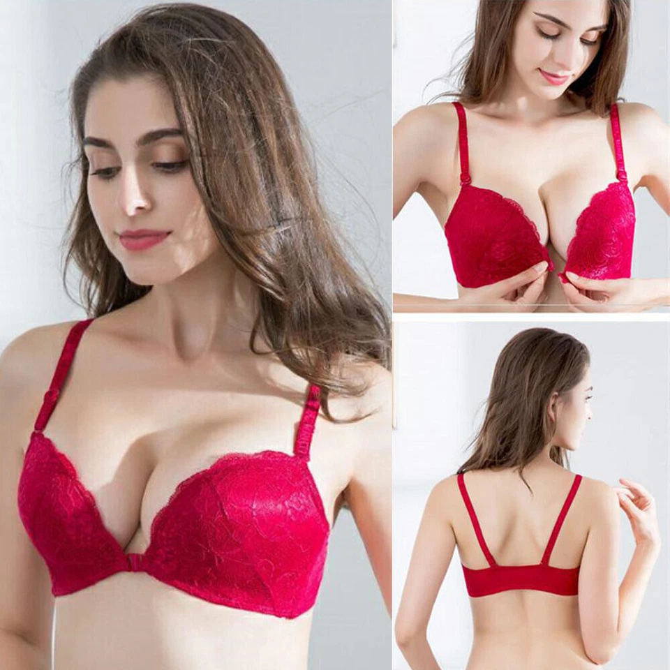 Wireless Misses Bras Front Closure Lingerie Push up bra Brassiere Love Underwear - Image 2 of 4