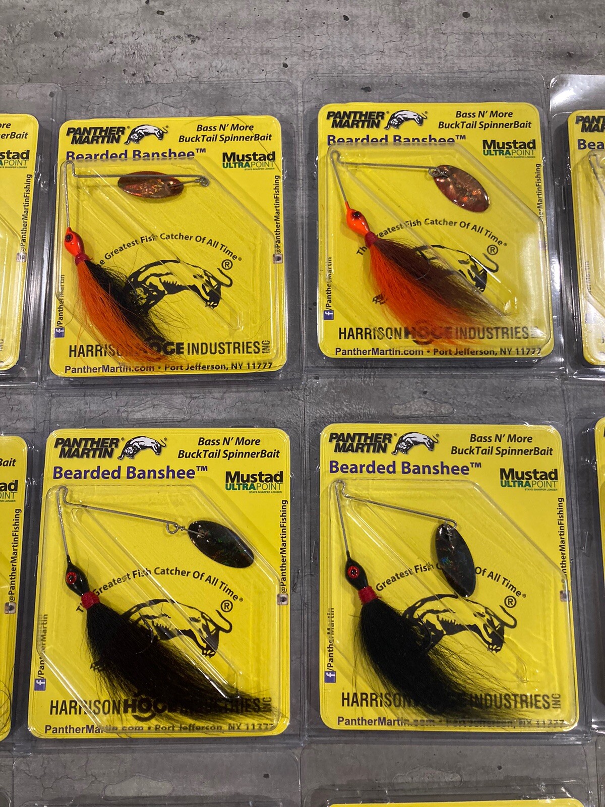 Lot of 28 Bearded Banshee 1/8 Oz Bucktail Spinner Baits - Panther Martin -Lot RQ - Image 3