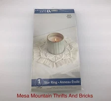 Leisure Arts Macrame Project Star Ring Tan/Off White Needle Art Craft Project