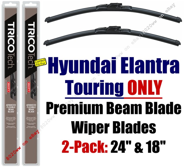 Premium Beam Wipers 2pk fit 20112012 Hyundai Elantra (Touring ONLY