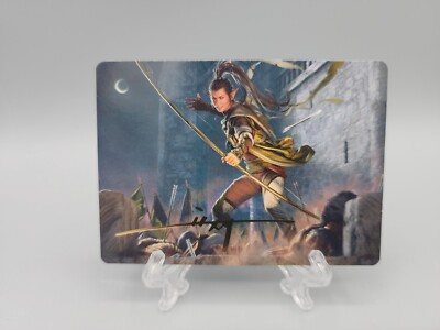 MTG LOTR Legolas, Counter of Kills Art Card Gold Stamped Signature Magic | eBay MTG LOTR Legolas, Counter of Kills Art Card Gold Stamped Signature Magic | eBay