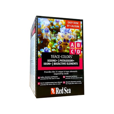 Red Sea Trace Colors Starter Kit 4x 100ml A,B,C und D - MHD 04/2029