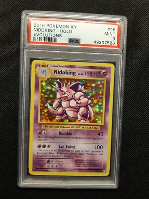 psa9 2016年 ポケモンカード ニドキング HP150 2016 POKEMON XY EVOLUTIONS 45/108 NIDOKING HOLO PSA 9 MINT | eBay