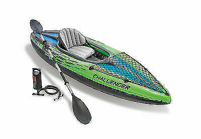 Intex 68305EP Challenger K1 Inflatable Kayak with Oar and Hand