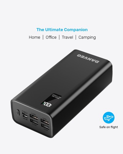 Power Bank 30000mah Portable Fast Phone Charger LED Display for Apple & Samsung - Picture 9 of 12