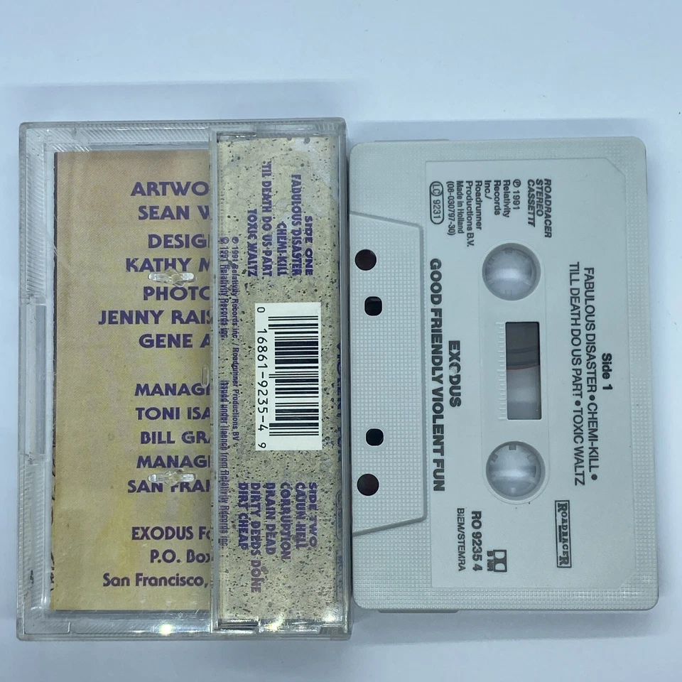 Exodus (Live) - Good Friendly Violent Fun - CASSETTE Tape - Image 3 of 4