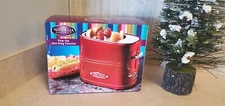 Retro Series Dual Pop-Up Fun Red Vintage-Stye Hot Dog & Bun Toaster By Nostalgia