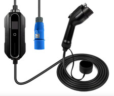 32A Portable Fast Charger Type 1 to CEE 32A Blue (For: VOLVO EX30 XC40 Recharge)