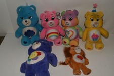Care Bears Basic Fun Lot of 6 Plush Birthday Bear, Grumpy Bear  More FOP37 