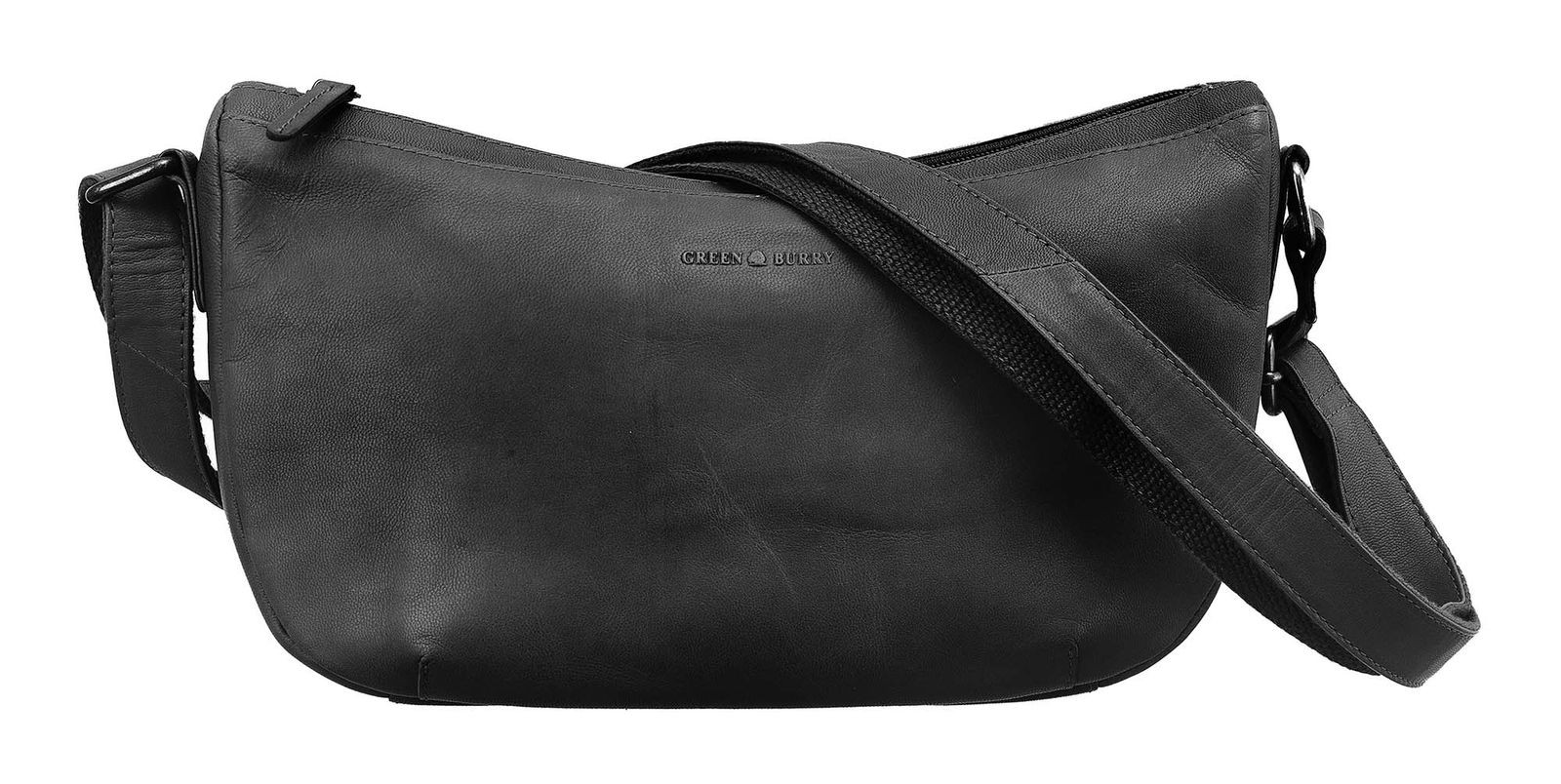 GREENBURRY cross body bag Fiorentina Half-Moon Bag Black