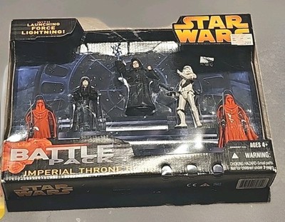 Star Wars Imperial Throne Room Battle Pack Action Figures Palpatine 2005 NEW