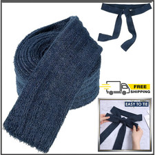 Unisex Bathrobe Replacement Belt Navy Blue One Size for Men Women Hotel Robe