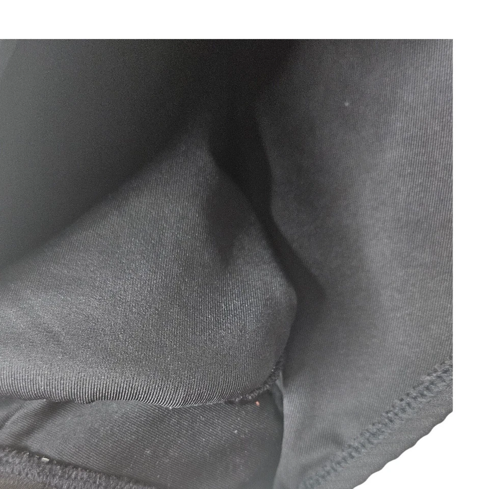 NUEVO traje de baño de una pieza negro con cinturón acanalado playa Ann Taylor LOFT M sin etiquetas Foto 2 de 4