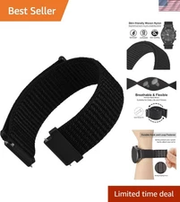 Versatile 22mm Adjustable Nylon Sport Loop Watch Band - Water Resistant Classic